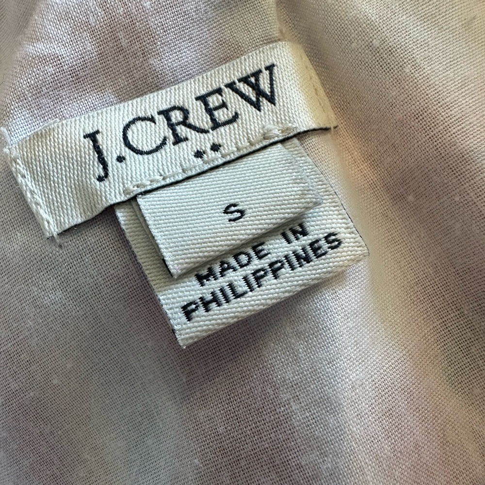 J. Crew Linen Blend One Shoulder Dress Size Small - Picture 4 of 5